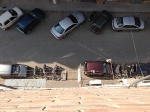 Street view from Sadaf Farooqi's apartment