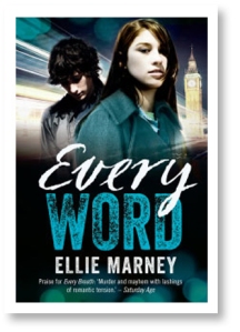 Writer Ellie Marney Book Cover - Every Word